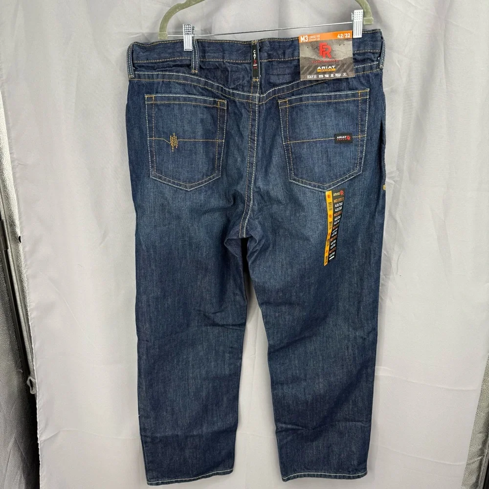 Ariat FR M3 Cat2 Loose Fit Straight Leg Jeans Size 42x32 NWT - Picture 7 of 10
